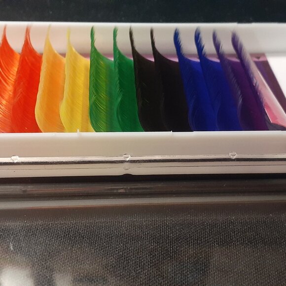 NEW! Multicolor Eyelashes - 20mm - 6 Colors - Eyelash Extensions - Lot of 2 SETS - Picture 6 of 10